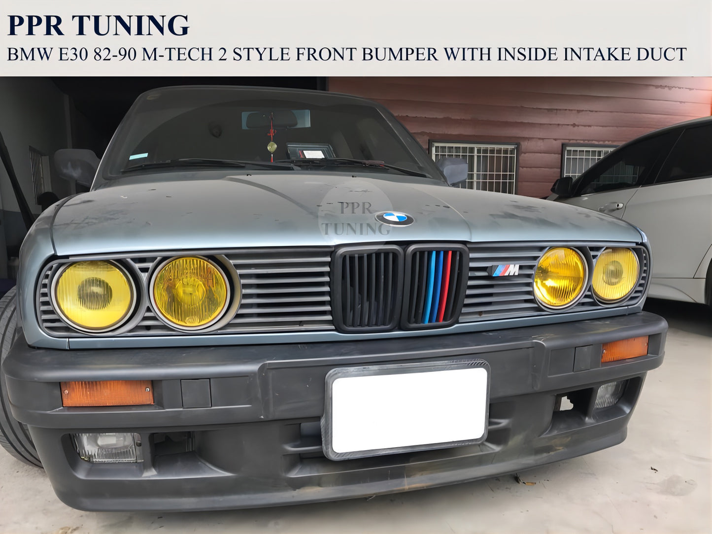 BMW E30 82-90 M-TECH 2 STYLE FRONT BUMPER WITH INSIDE INTAKE DUCT