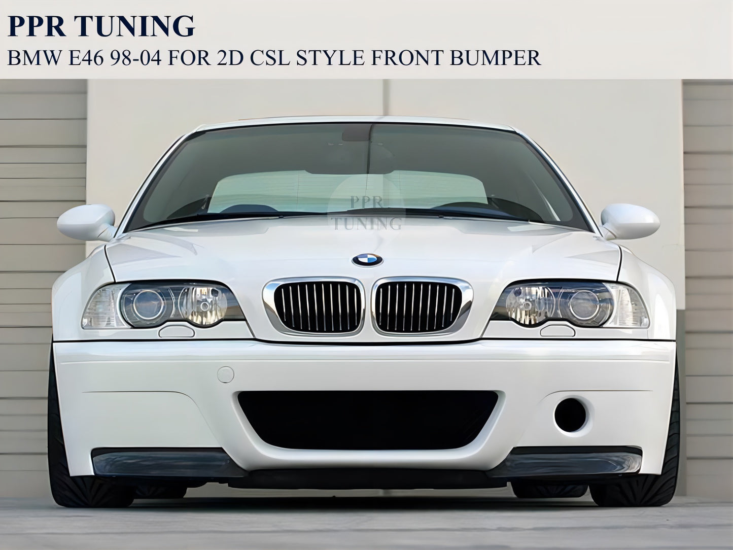 BMW E46 98-04 FOR 2D CSL STYLE FRONT BUMPER