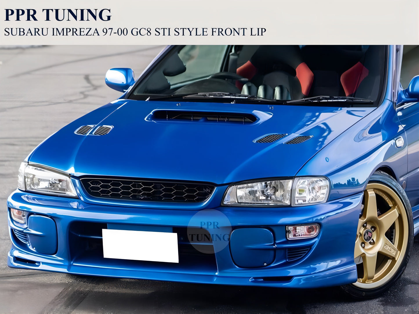 SUBARU IMPREZA 97-00 GC8 STI STYLE FRONT LIP